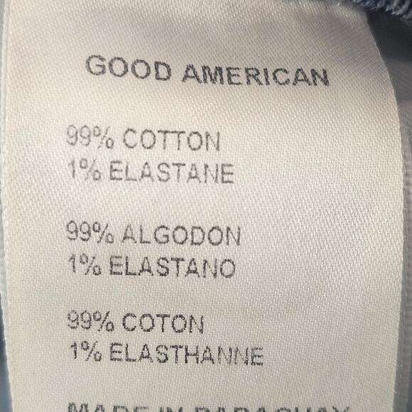 Good American jeans womens 6/28 Split Hem button fly Straight Leg Denim - Picture 10 of 14